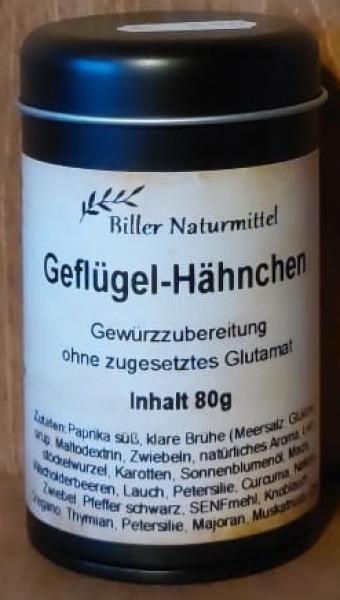 Geflügel Hähnchen, Dose schwarz, 80g